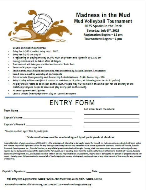 Mud Volleyball flyer