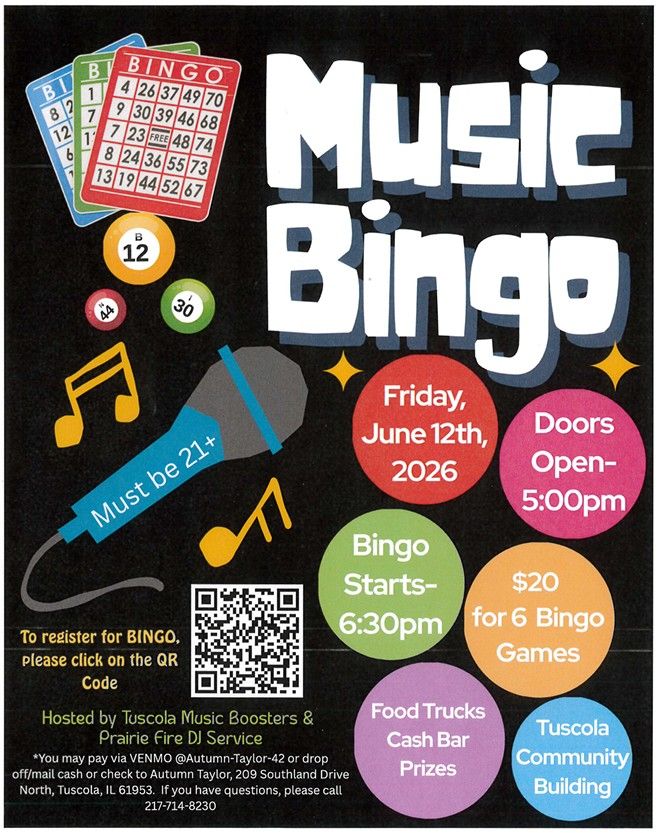 TUSCOLA MUSIC BOOSTERS MUSIC BINGO